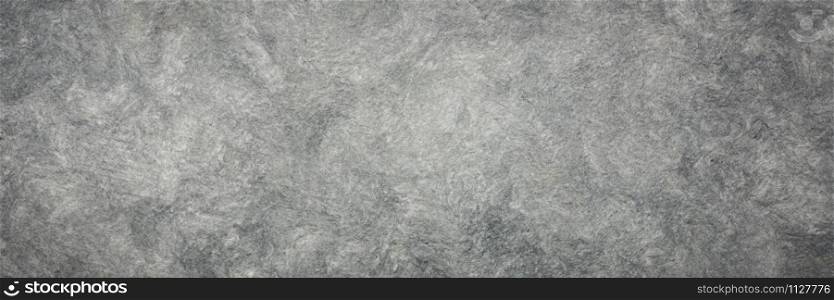 background of gray amate bark paper handmade created in Mexico from Amate, Nettle, and Mulberry trees, panoramic banner