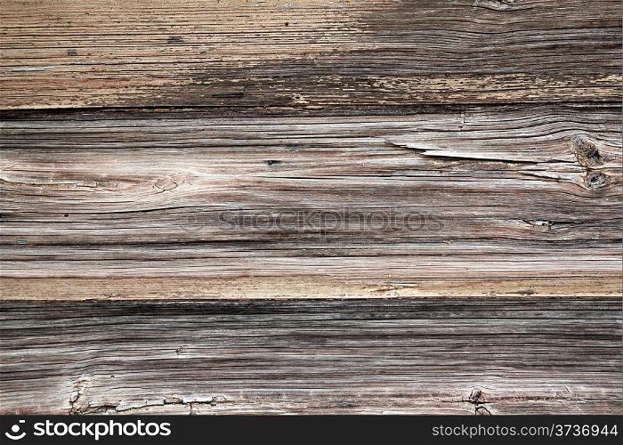 Background of gray pine boards with knots