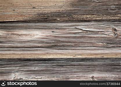 Background of gray pine boards with knots