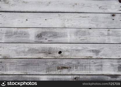 Background of gray unpainted weathered horizontal wooden planks