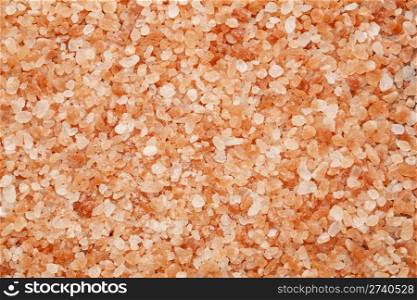 background of Himalayan salt - pink and orange coarse crystals