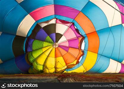 background of hot air balloon view from inside