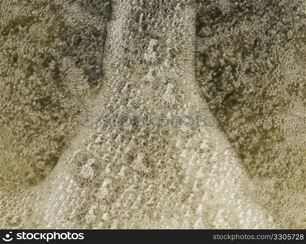 background of lots of bubbles on dirty water