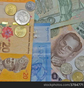 Background of Malaysian and Thai currency