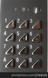 Background of metal Numeric keyboard