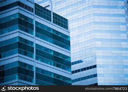 Background of modern office buildings