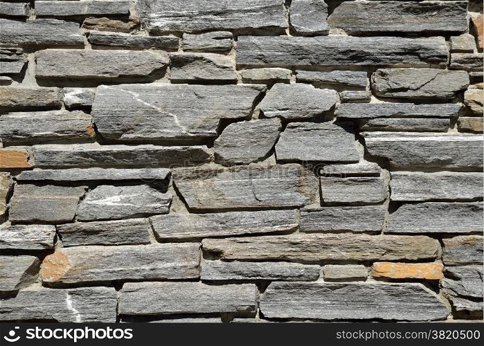 background of natural stone set in a garden wall