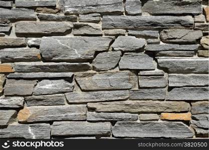 background of natural stone set in a garden wall