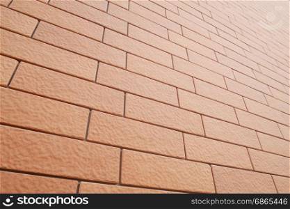 Background of new brick wall