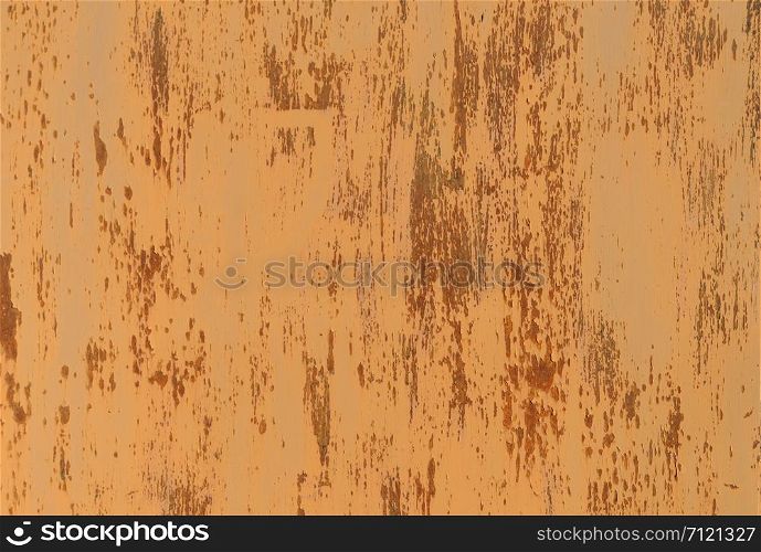 Background of old peeled rusty brown metal surface