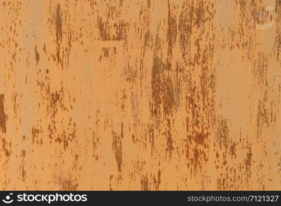 Background of old peeled rusty brown metal surface