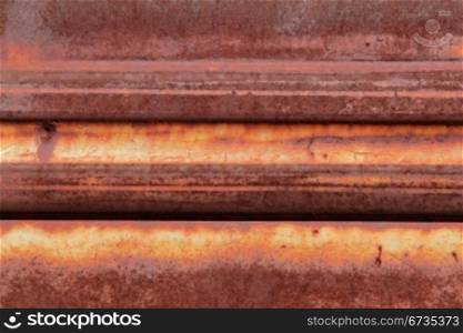 Background of old, rusted metal