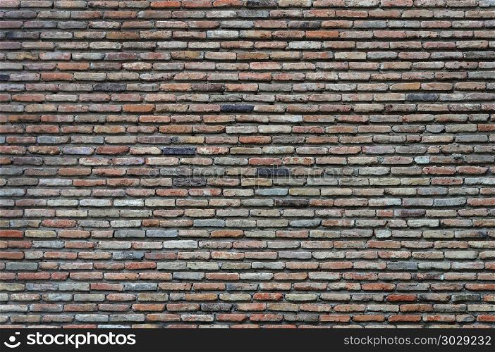 Background of old vintage brick wall in Tbilisi, Georgia. Old vintage brick wall background