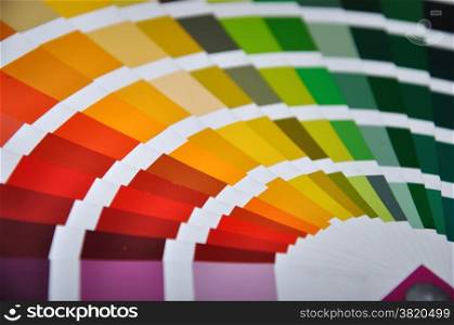 Background of painters&rsquo; colour chart