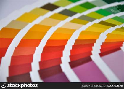 Background of painters&rsquo; colour chart