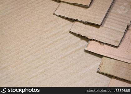 Background of paper textures piled ready to recycle. A pack of old office cardboard for recycling of waste paper. Pile of wastepaper