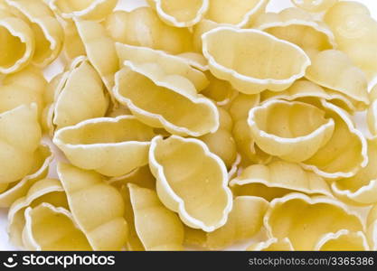 Background of pasta closeup