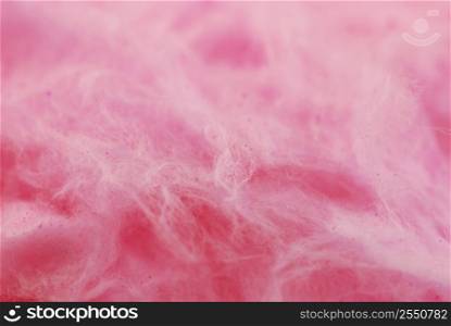Background of pink cotton candy close up