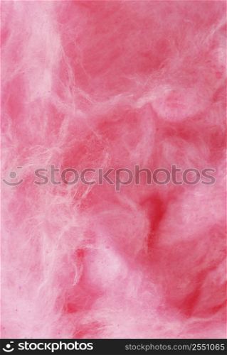 Background of pink cotton candy close up
