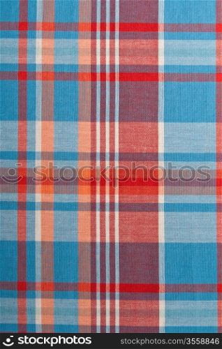 background of red and blue plaid fabric