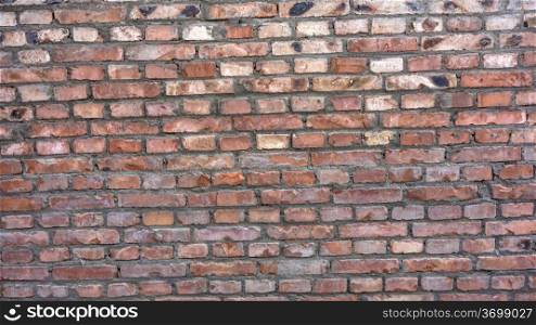 Background of red bricks wall