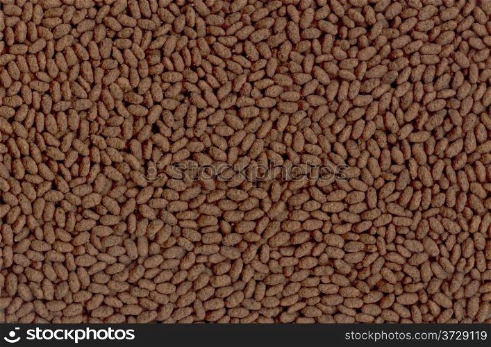 Background of rice chocolate flakes