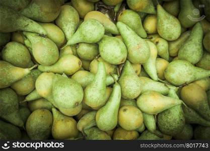 Background of ripe juicy pears