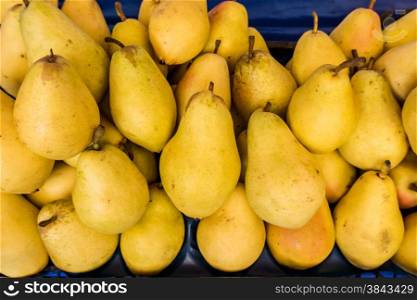 background of ripe pears
