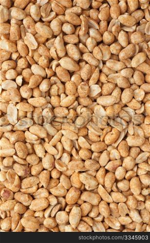 Background of roasted peanuts.
