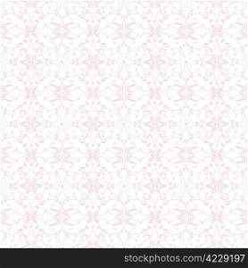 Background of seamless floral and dots pattern