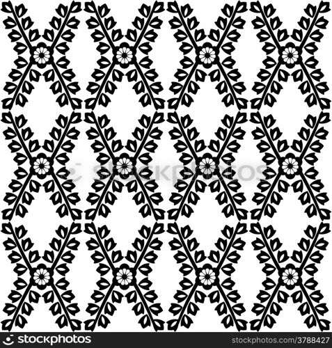 Background of seamless floral pattern