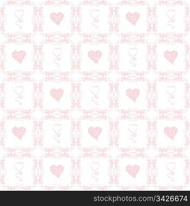 Background of seamless heart and love pattern