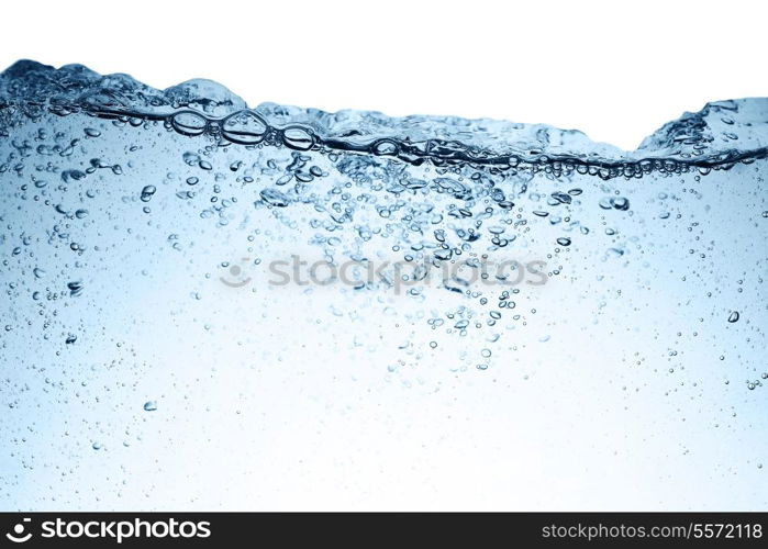 background of small bubbles water. close up