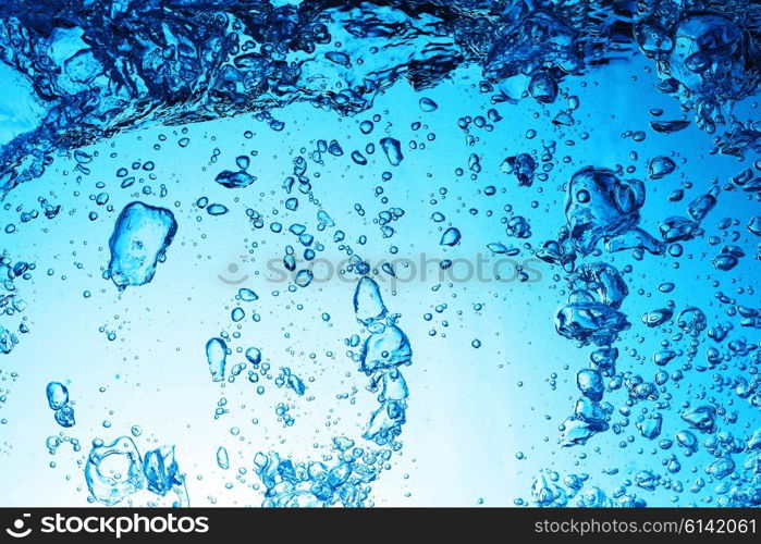 background of small bubbles water. close up