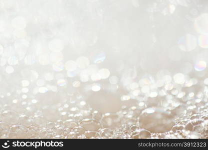 Background of soap foam and bubbles, macro