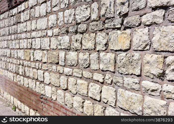 Background of stone wall texture photo