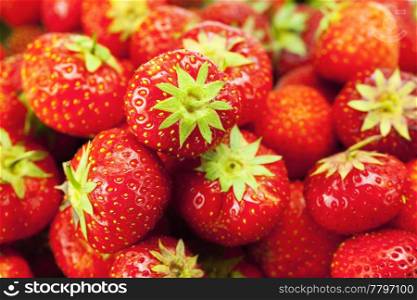 background of strawberries