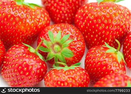 background of strawberries