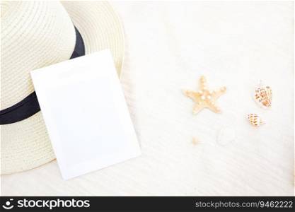 background of  Summer holiday Ready vacation relaxing on beach background Design for copy space,