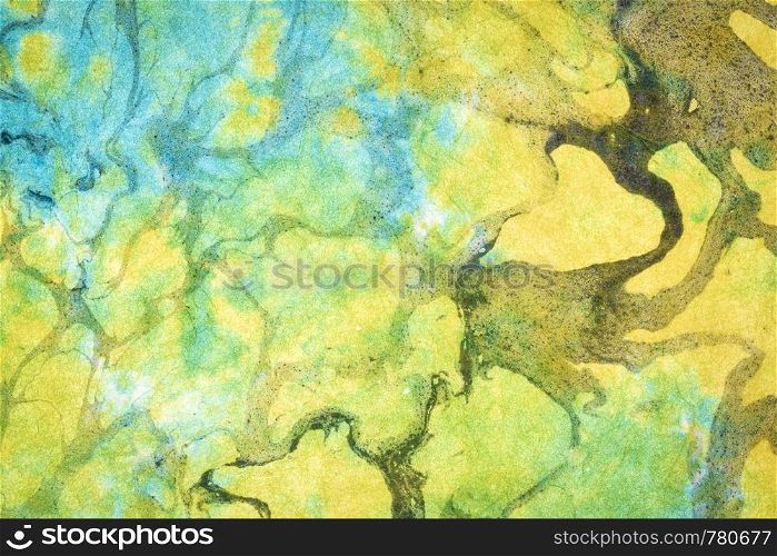 background of textured handmade Thai marbled momi mulberry paper with backlight
