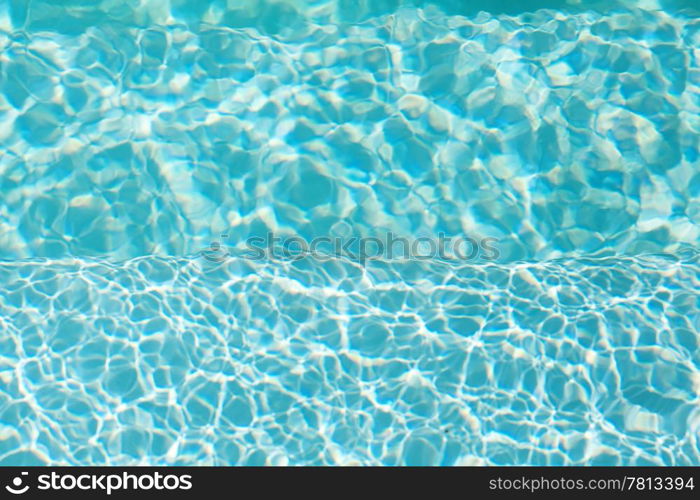 background of the blue swimming pool