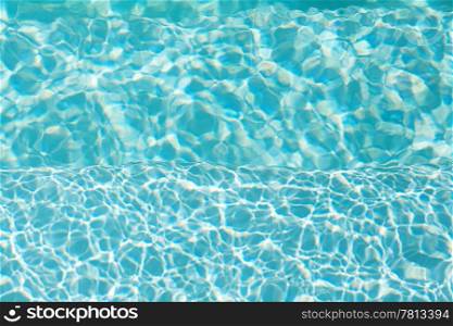 background of the blue swimming pool