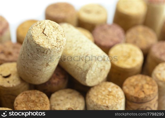 background of the mountains of wine corks