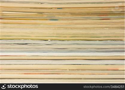 background of the stack of magazines