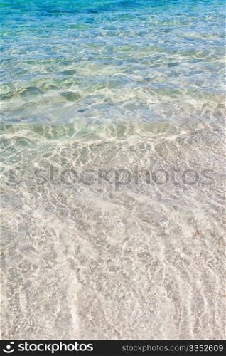 Background of turquoise Caribbean Sea.