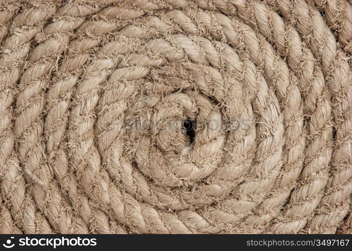 background of twisted hemp rope