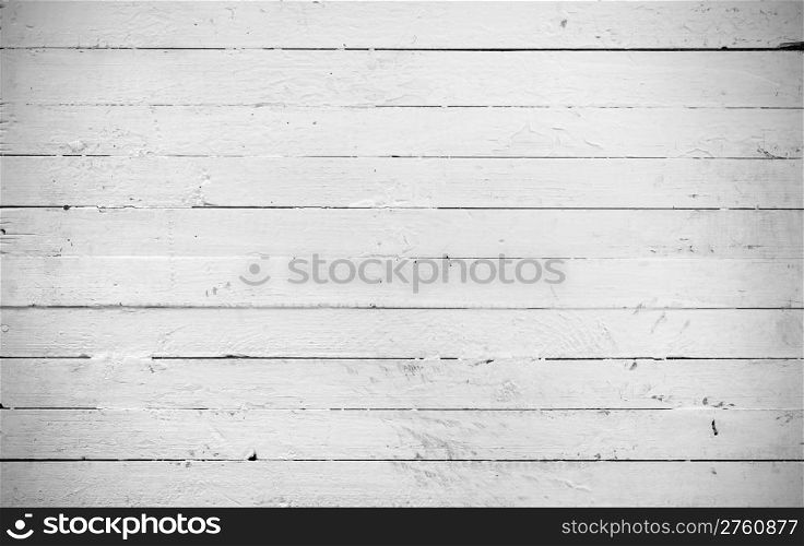 Background of weathered and white painted a wooden plank