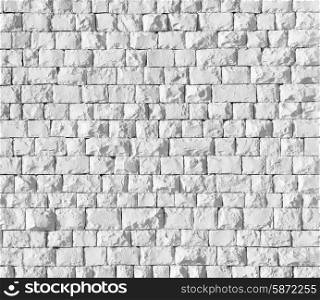 Background of white stone wall texture