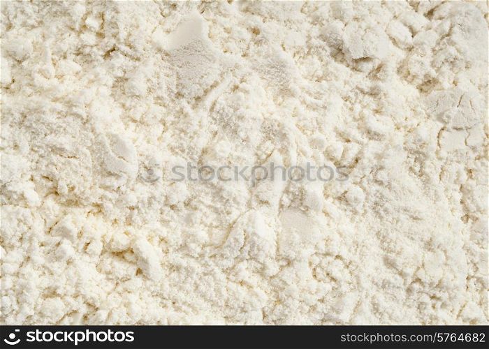 background of white whey protein isolate powder