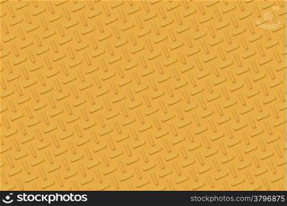 Background of yellow metal diamond plate